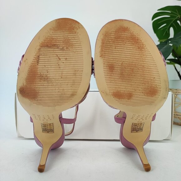 White House Women's Black Market Hailey Pink Synthetic Heels Size 6M - Picture 8 of 11